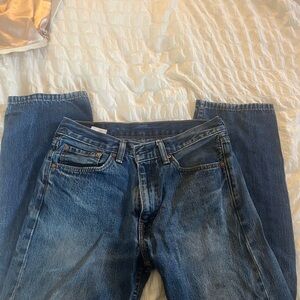 Levi's 505 Dark Blue Straight Leg Jeans